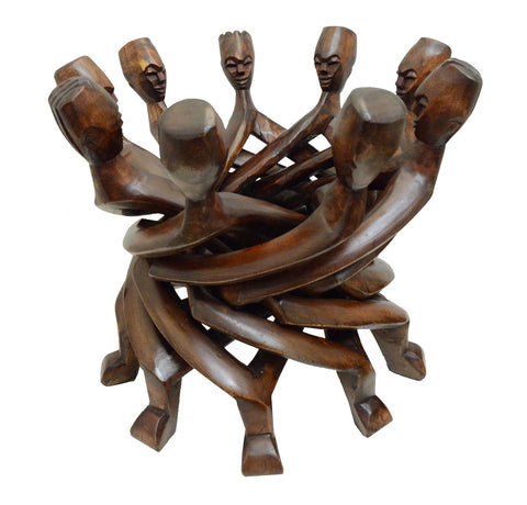 Nine-Headed Wooden Unity Stand