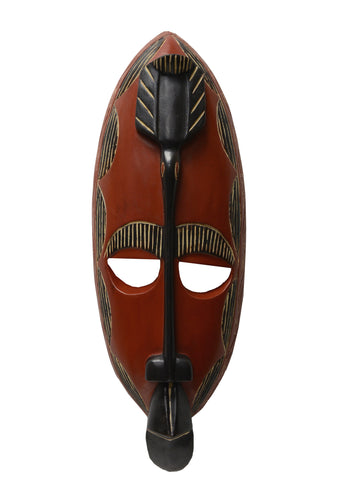 Handmade Sese Wood Ohemaa Bird Mask