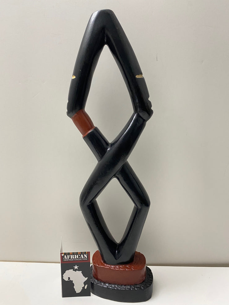 "Inseparable" Wood Statuette