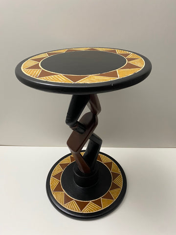 Handcrafted Lovers Accent Table