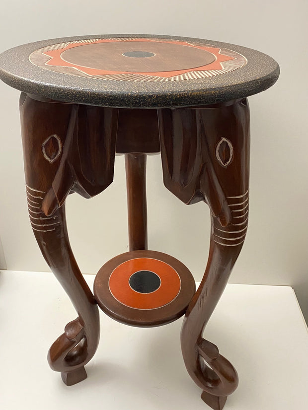 Handcrafted Tall Elephant Trunk Foyer Table