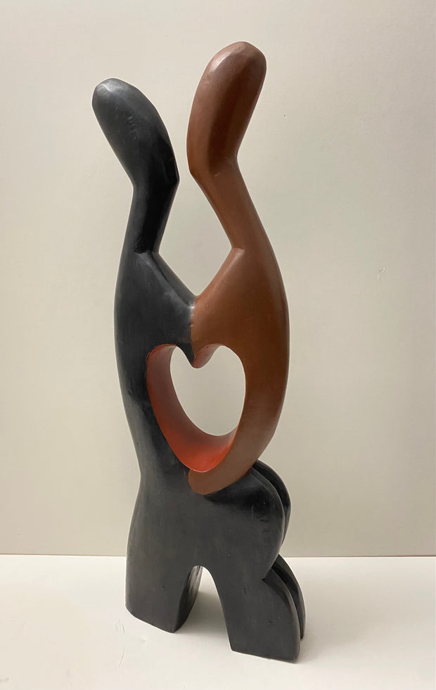 "I Love You" Wood Statuette