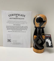 African-Inspired Unity Globe Carving - Teamwork