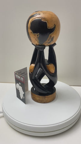 African-Inspired Unity Globe Carving - Teamwork