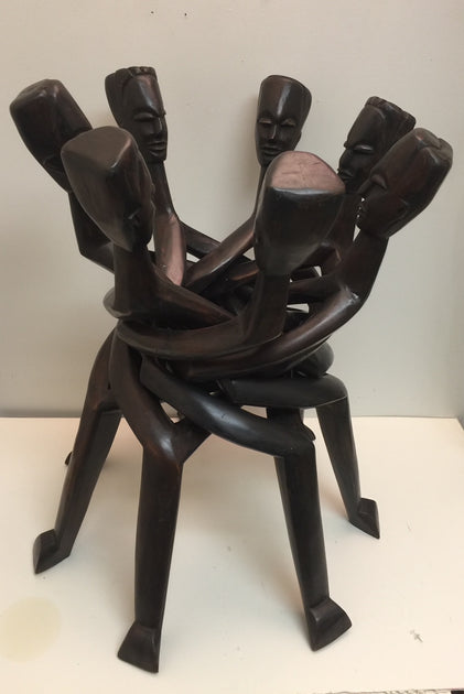 Handcrafted 7-Head Unity Stand – African Heritage Collection