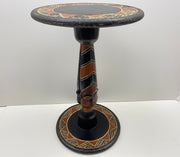 Handcrafted Zulu Head Accent Table