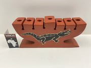Kwanzaa "Alligator" Candleholder