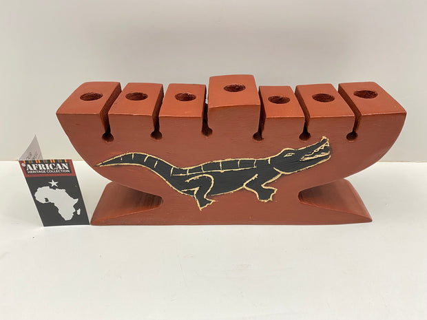 Kwanzaa "Alligator" Candleholder