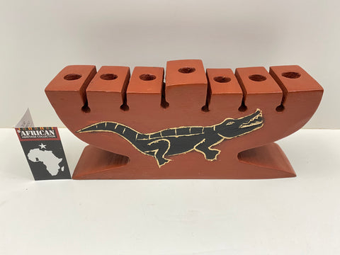 Kwanzaa "Alligator" Candleholder