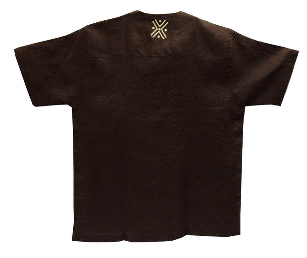 Ghana Men's Linen Dashiki IV - XL
