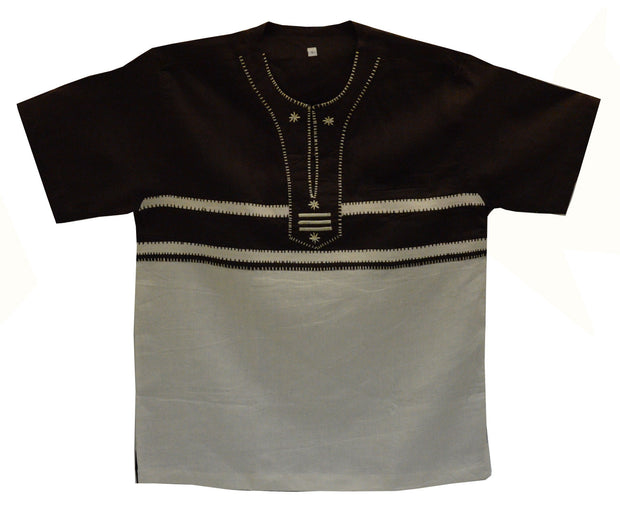 Ghana Men's Linen Dashiki IV - XL