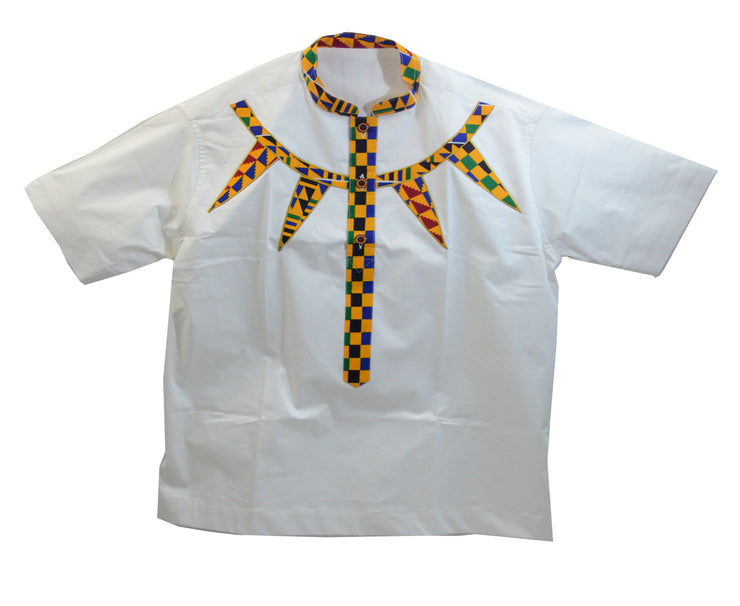 Ghana Men's Polished Cotton Dashiki - XL