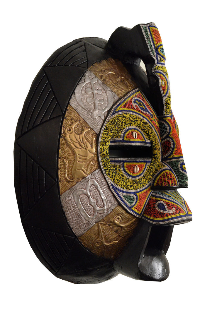 Free Spirit 30" Round African Bird Mask