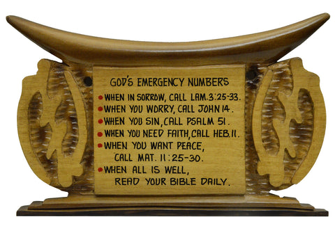 Plaque - God's Emergency Numbers