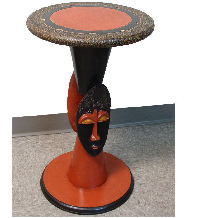 Wisdom Mask End Table & Pedestal