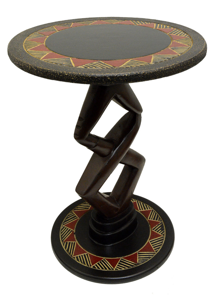 Handcrafted Lovers Accent Table