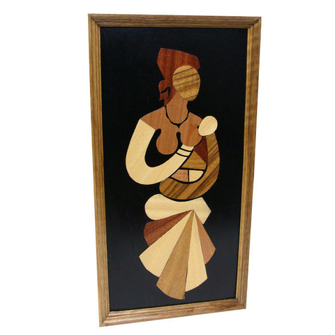 Mother & Child “A Gentle Touch” Wood Overlay