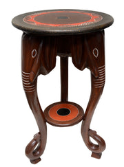 Handcrafted Tall Elephant Trunk Foyer Table