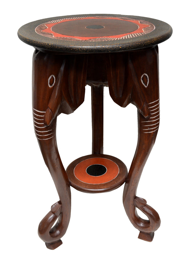 Handcrafted Tall Elephant Trunk Foyer Table